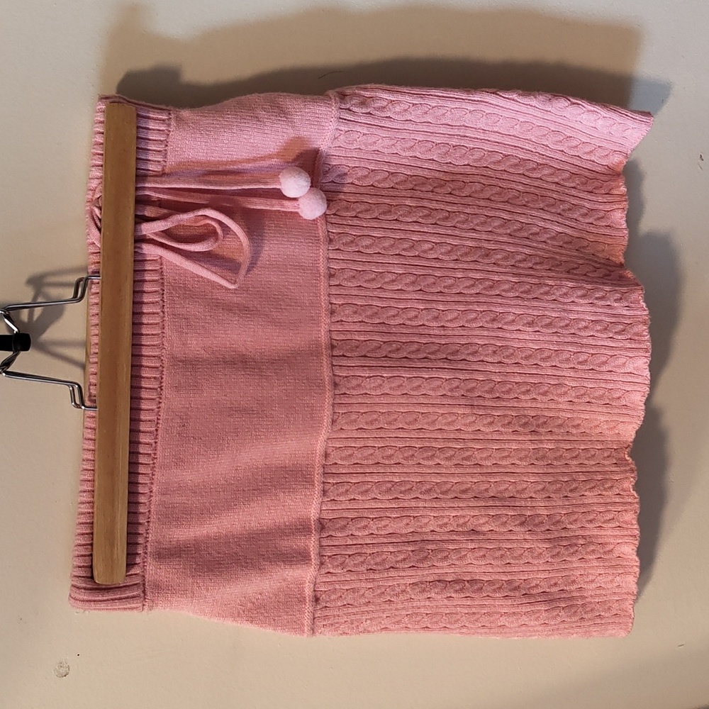 Romwe Pink Knit Mini Skirt